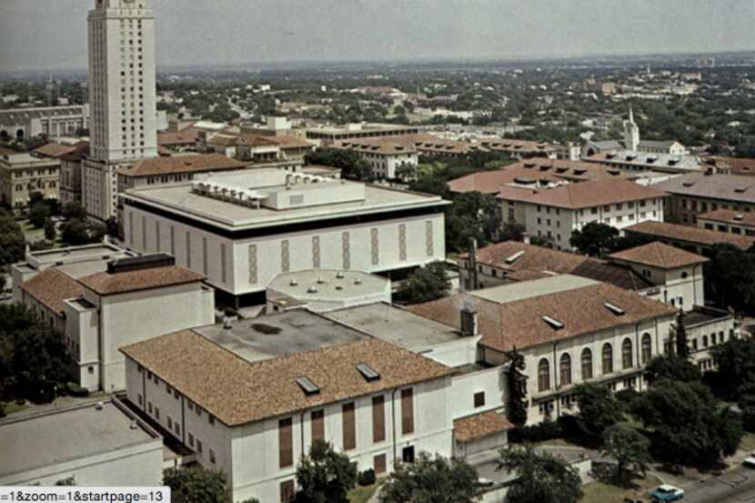 The University of Texas at Austin is shown in 1967, the year after Charles Whitman...