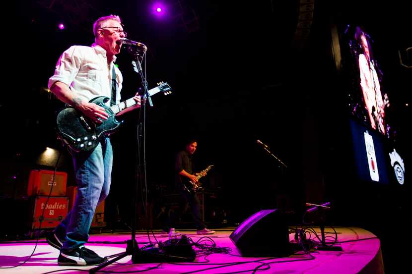Vaden Todd Lewis (left) and the Toadies performed during the grand opening celebration for...