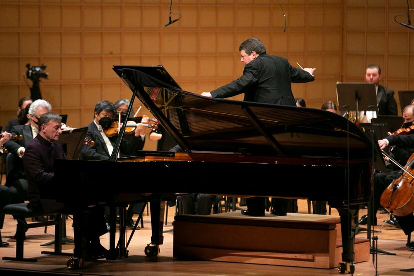 Pianist Stephen Hough performs Tchaikovsky's First Piano Concerto with the Dallas Symphony...