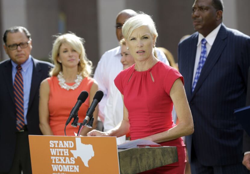 Supporters of an abortion bill gathered outside a hearing room at the state Capitol on...
