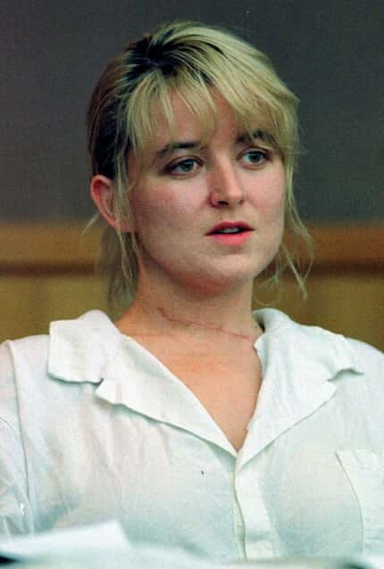 In this June 1996 photo, Darlie Routier sits during an examination of evidence hearing in a...