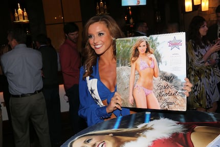 The Dallas Cowboys cheerleaders had their 2017 calendar release party at Glass Cactus on...