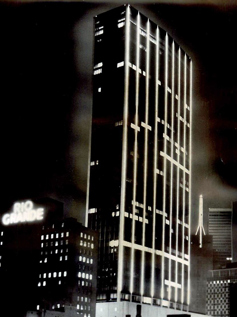 The white lights on the outside of the tower were a familiar site on the Dallas skyline for...