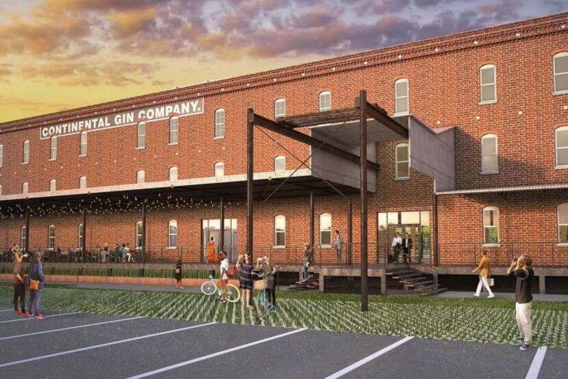 The new Continental Gin Building as seen in renderings sent to Dallas' Urban Design Peer...