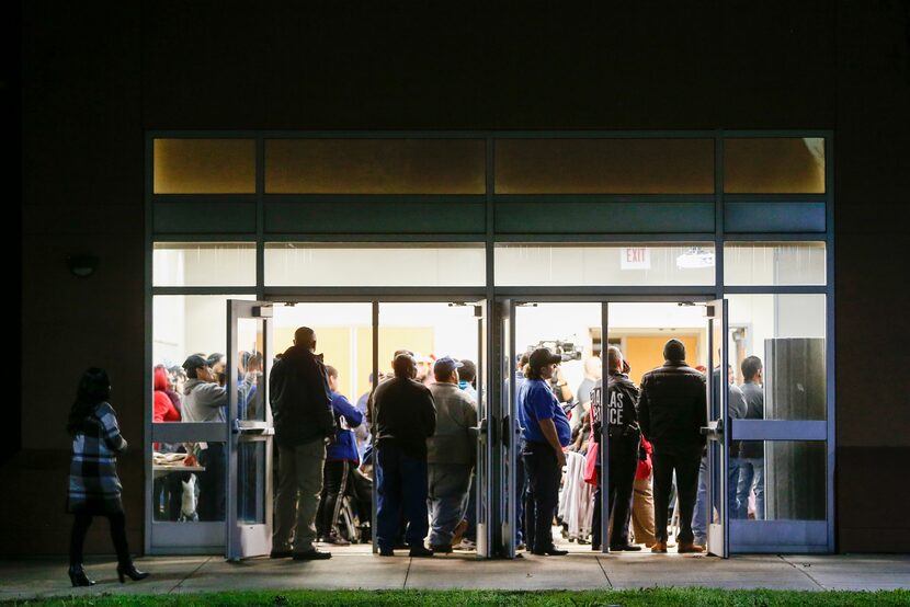 Residents gathered for a standing-room-only listening session hosted by the Dallas Police...