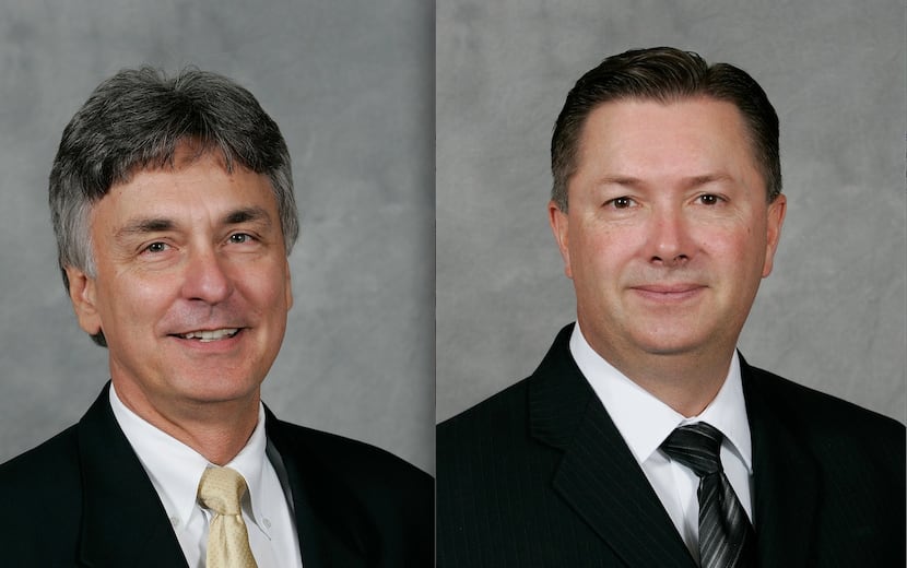 Les J. Melcher (left) is new president and Jim Cihak is chief operating officer and chief...