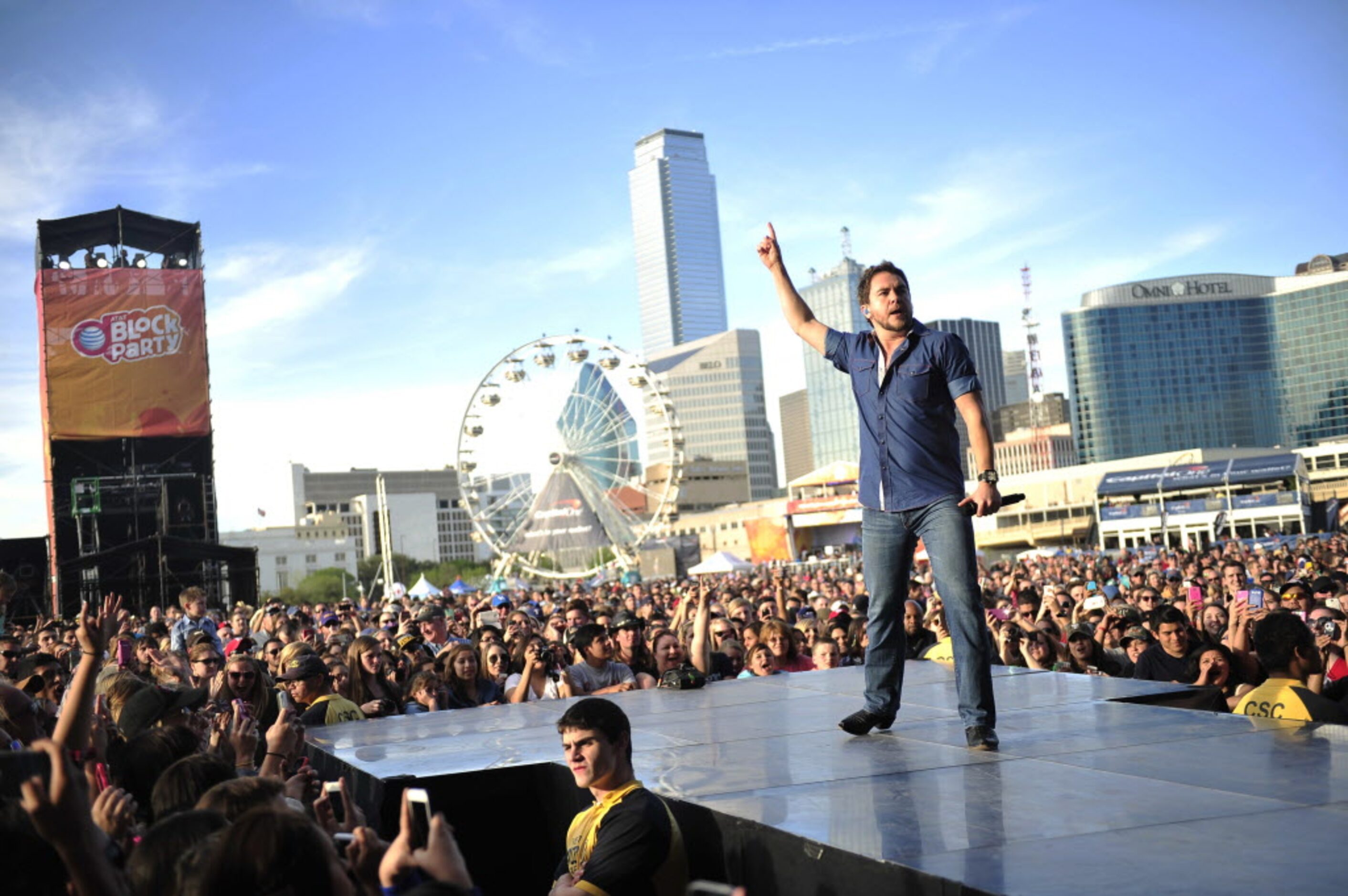 Mike Eli of the Eli Young Band performs onstage at the 2014 NCAA March Madness Music...