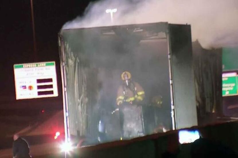  Police say the driver of a car was killed in a fiery crash with an 18-wheeler early...