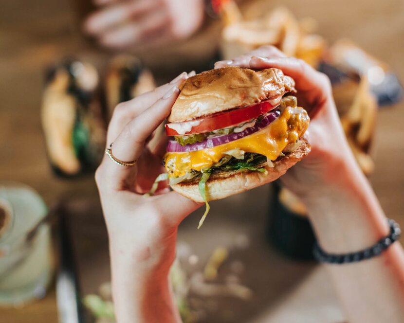 Jaxon's cheeseburger is a winner.