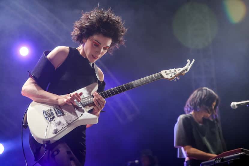 St. Vincent performs at the 2015 Coachella festival in California.