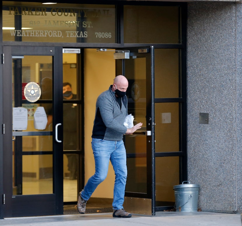 Air Force veteran Larry Rendall Brock Jr walked out of the Parker County Jail in Weatherford...