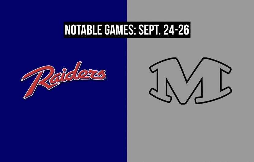 Notable games for the week of Sept. 24-26 of the 2020 season: Denton Ryan vs. Arlington Martin.