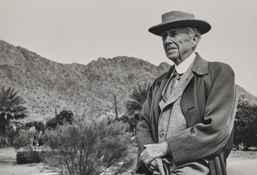 And undated photo of Frank Lloyd Wright (The Museum of Modern Art, Avery Architectural &...