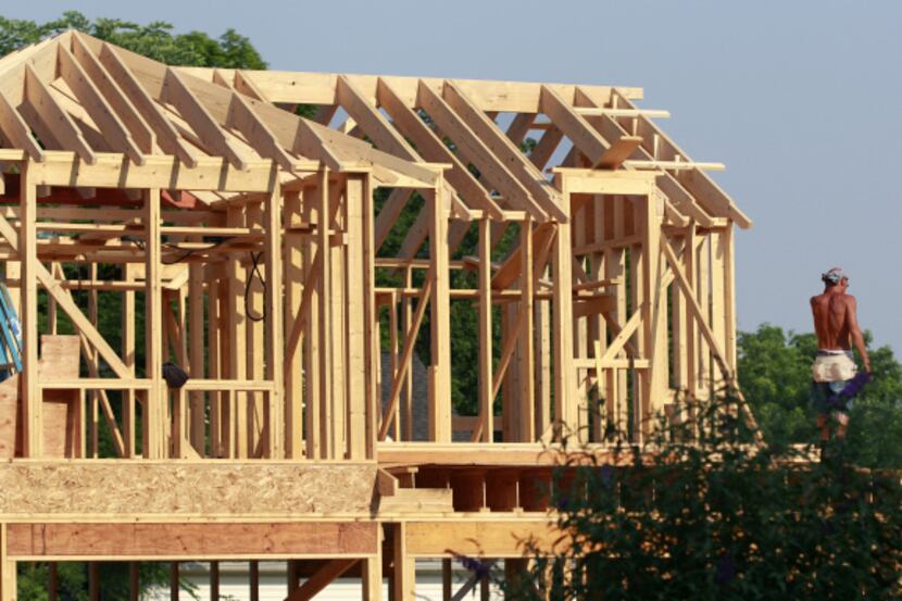 Permits for home construction in the Dallas area are up more than 24 percent this year.