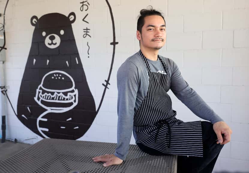 Ookuma owner George Kaiho is pictured at his newly opened walk-up restaurant on Botham Jean...