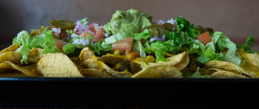 Loaded vegan nachos at Sankofa Kitchen