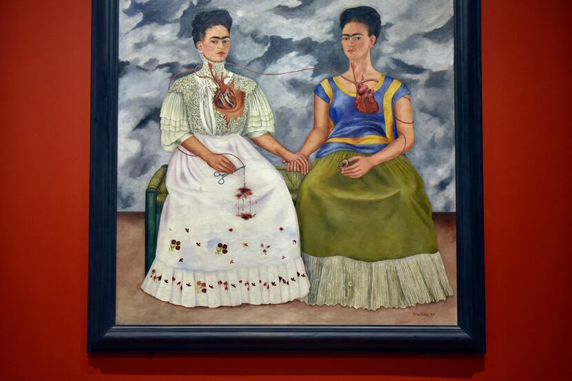 The Two Fridas 1939, oil on canvas, part of the exhibition; Mexico 1900-1950: Diego Rivera,...