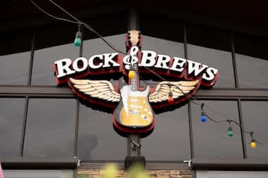 The sign on the outside of the new Rock & Beers location in Grapevine. It opens July 2, 2024.