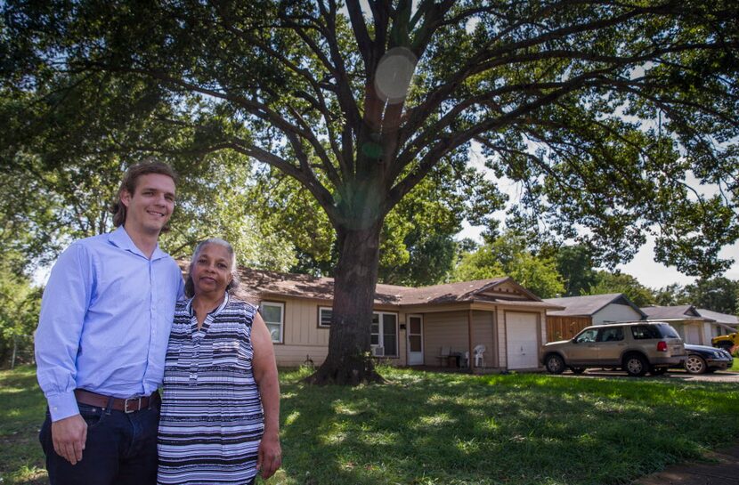 Belinda Darden  and Will Toler at Darden's Hamilton Park home. 