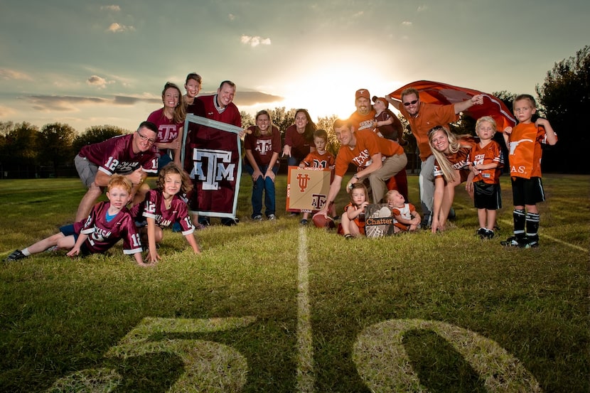 Ryan Sanders' Bible study group is half Aggies and half Longhorns. As the rivalry is...