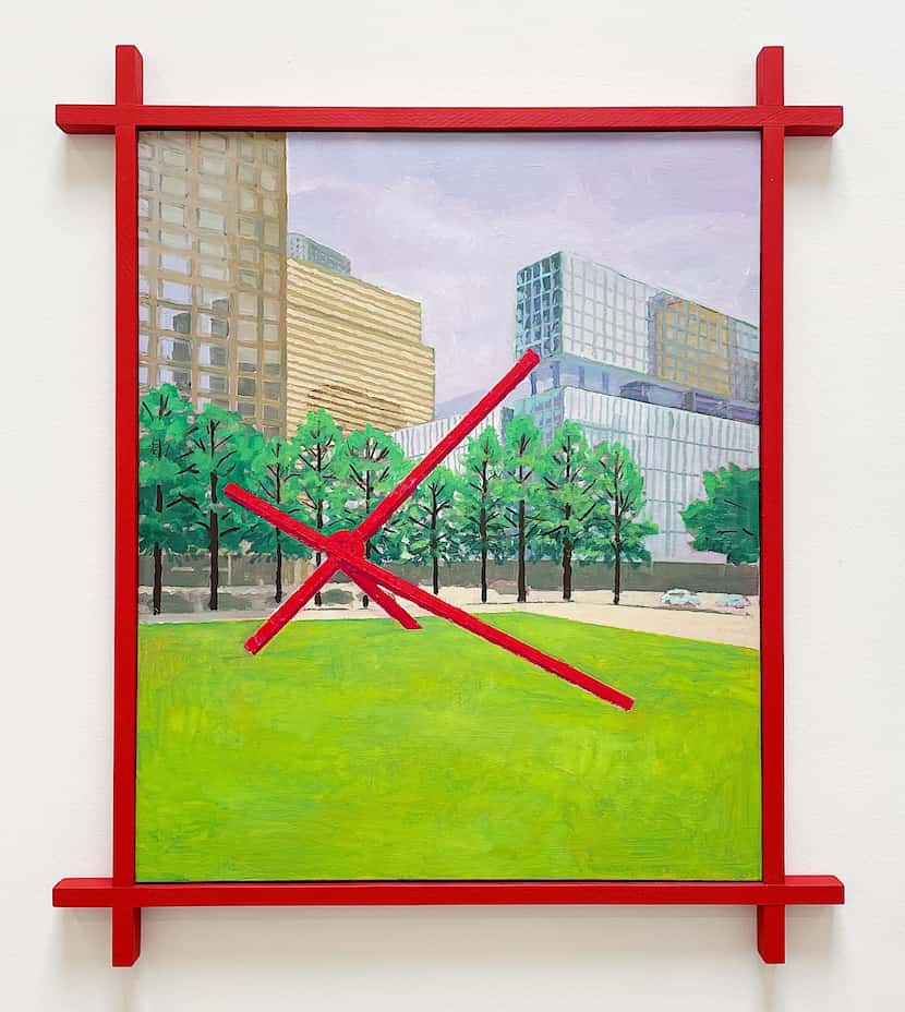 Masamitsu Shigeta depicts the lawn of the Dallas Museum of Art.