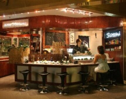  Yosuke "Joe" Matsuoke prepares sushi at Little Katana Sushi Bar outside the Macy's store in...