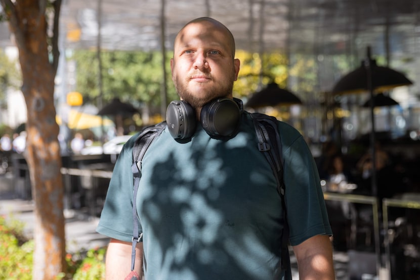 Sergei Shakola poses for a photo at Kylde Warren Park in Dallas on Wednesday, Nov. 6, 2024....