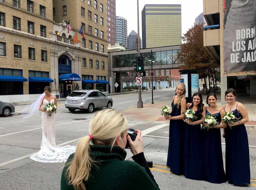 "Beauty is pain," quipped bride-to-be Tori Mellinger (left) tongue-in-cheek as she was...