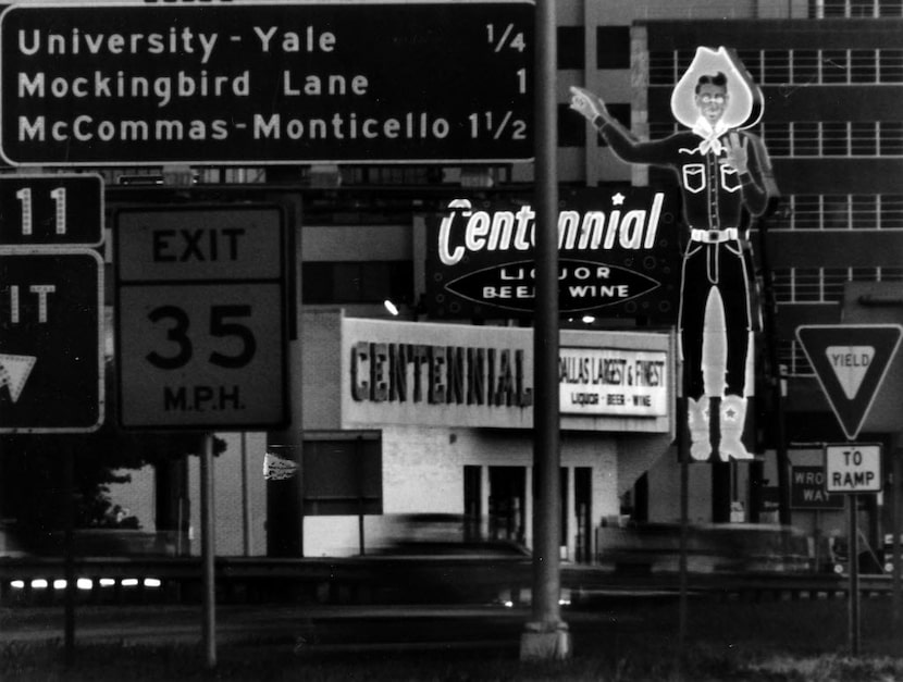  Big Tex at Lovers and Central in 1993, shortly before he was moved to make way for the...