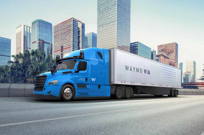 Self-driving big rigs will be soon hauling Wayfair furniture down Interstate 45 through a...