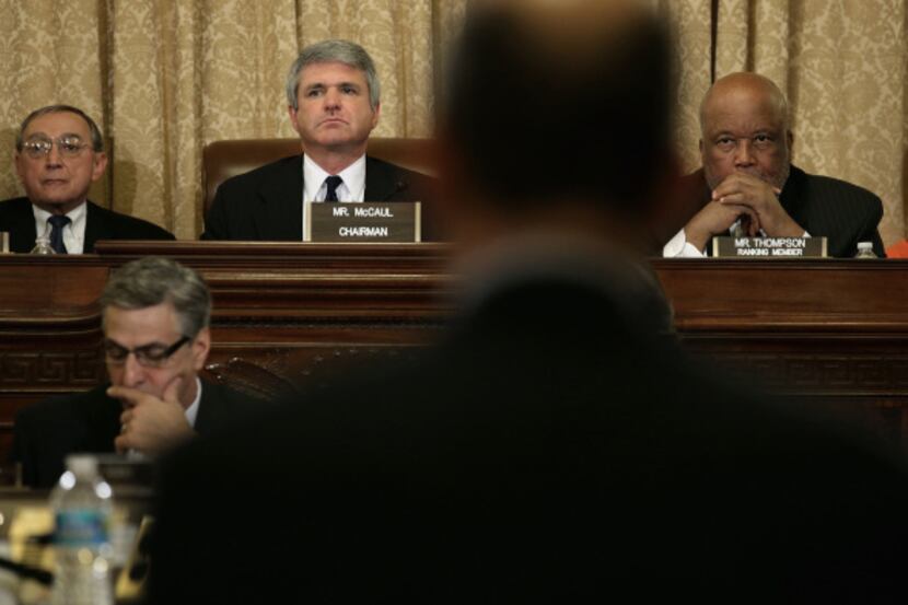 Rep. Michael McCaul  of Austin presides over a meeting of the Homeland Security Committee....