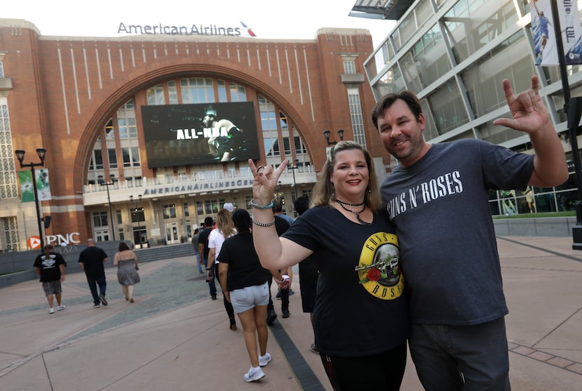 Jennifer Henry, left, and Trent Henry pose for a photo before heading into the show.