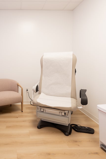 The exam rooms at the new knownwell clinic in Plano, Texas, are equipped to treat patients...