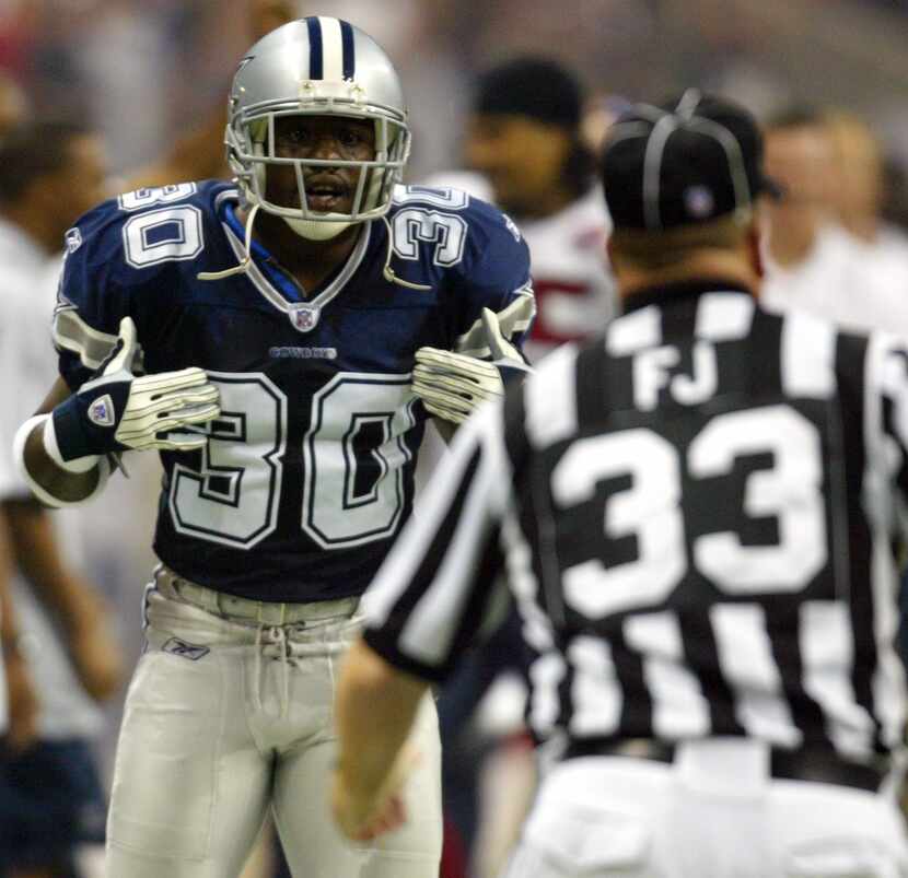 (September 8, 2002) Dallas Cowboys at Houston Texans -- Dallas cornerback Bryant Westbrook...