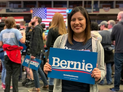 Daisy Jamaica, 24, también apoya a Sanders. "Creo que es el más honesto y el más serio en lo...