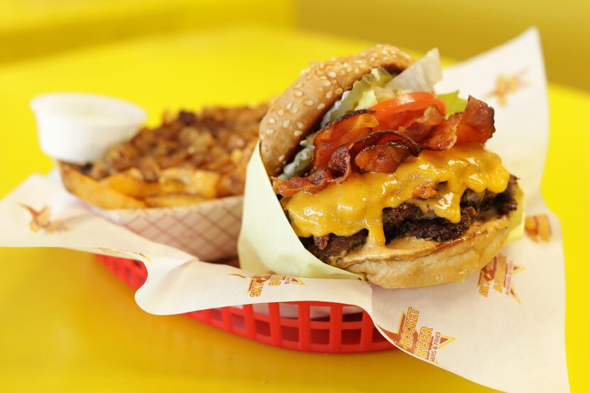 Sky Rocket Burger has three restaurants open now: Frisco, Deep Ellum and Far North Dallas....