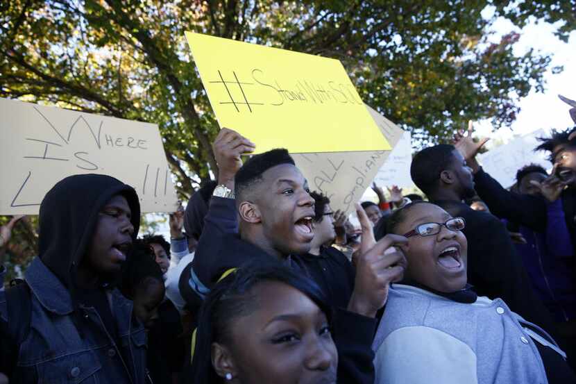 Students walked out of South Oak Cliff High School in December to protest the building's...