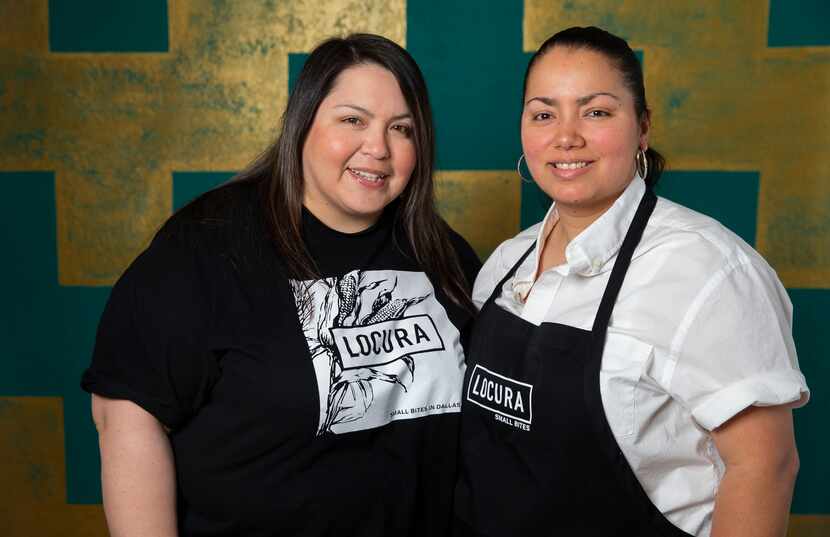 Co-owners Mel Arizpe and Laura Carrizales pose for a photo at Locura, a new Mexican small...