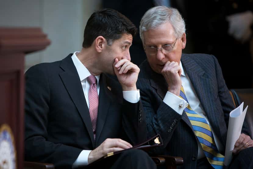 When the tax reform discussion started, House Speaker Paul Ryan (left) and Senate Majority...