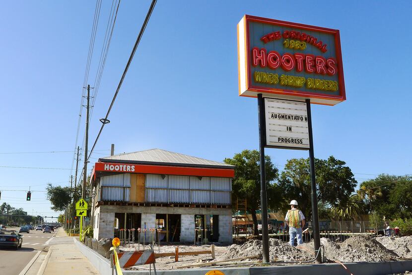 In this Dec. 8, 2011 photo, the orginal Hooters resturant in Clearwater, Fla. has undergone...