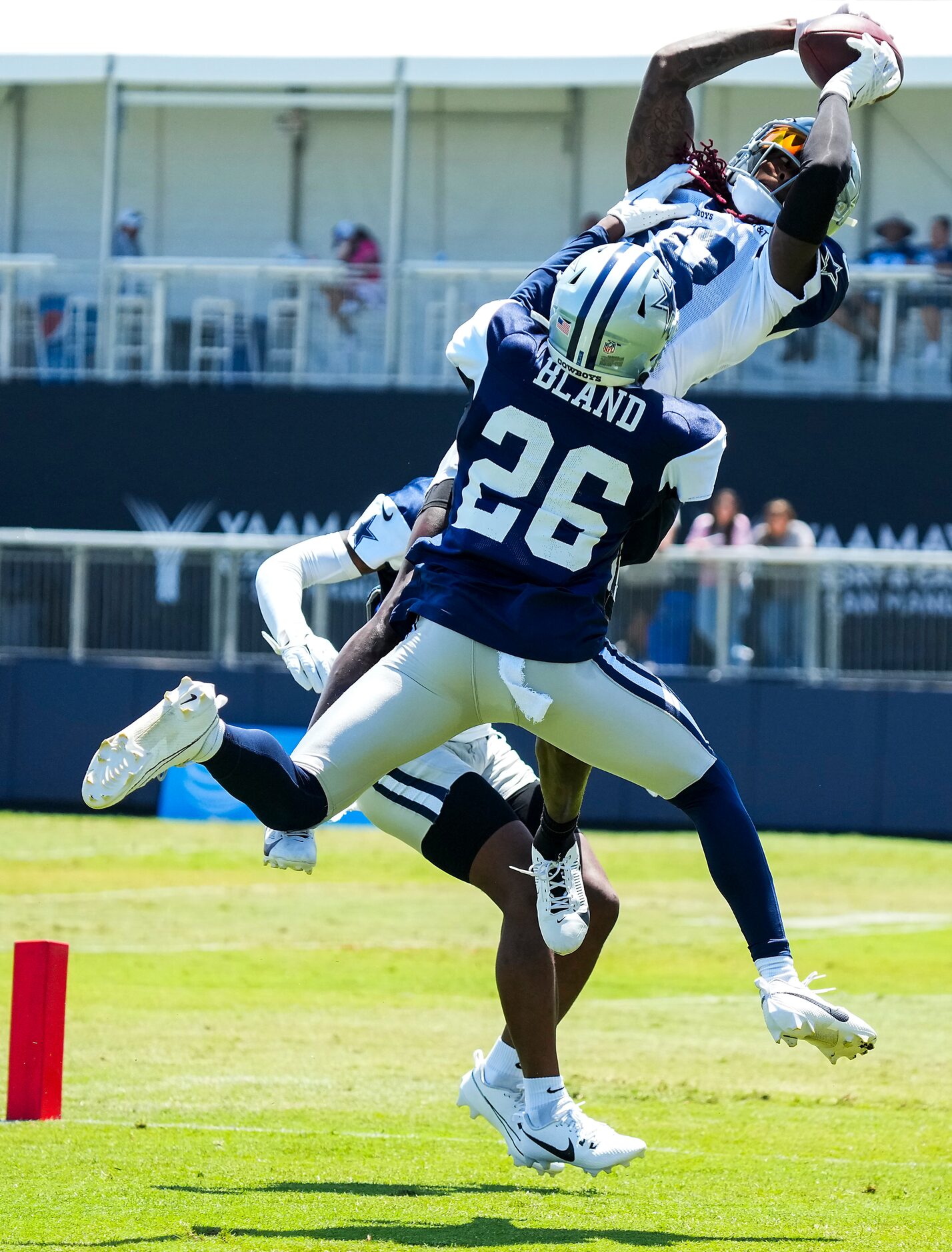 Dallas Cowboys wide receiver CeeDee Lamb (88) makes catch for a touchdown past cornerback...