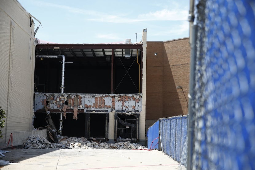 The exterior of a teardown of Saks Fifth Avenue at the Shops at Willow Bend in Plano on Aug....