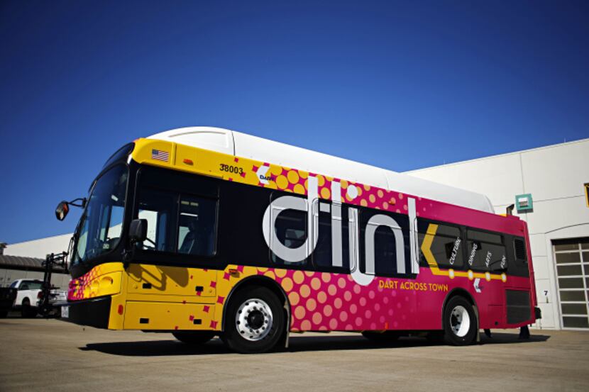 You can't miss them. New D-Link DART buses are yellow and pink and primed for 60 stops...