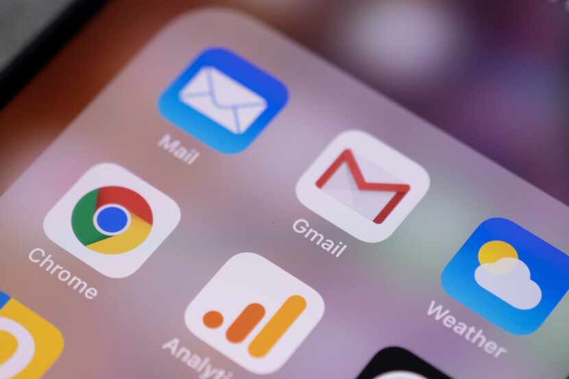 La aplicación de Gmail, de Google, en un teléfono.