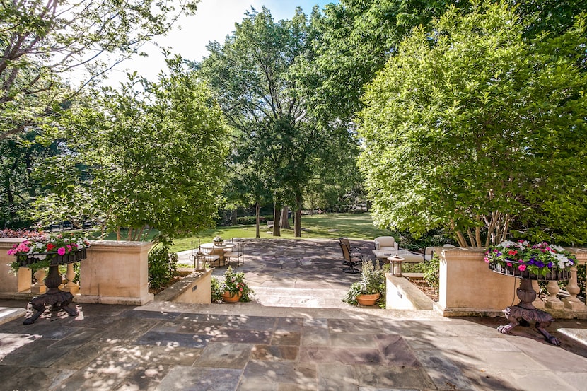 The house sits on almost two acres on Turtle Creek.