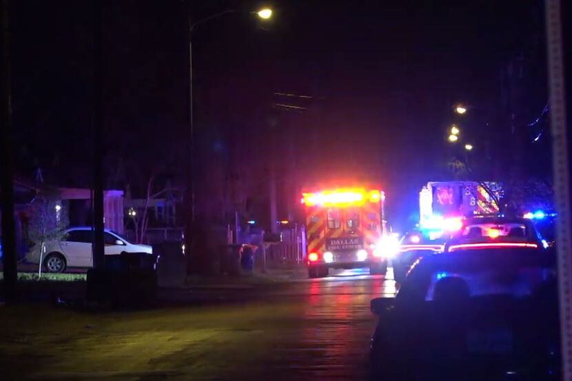 An image from the scene from video footage captured by Metro Video Dallas/Fort Worth.