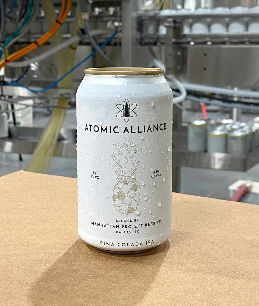 The Atomic Alliance Pina Colada IPA from Manhattan Project Beer Co. has coconut and vanilla...