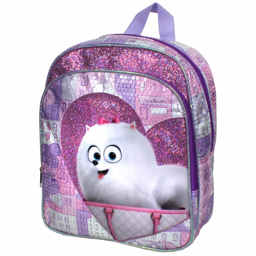 This backpack features Gidget from "The Secret Life of Pets."
