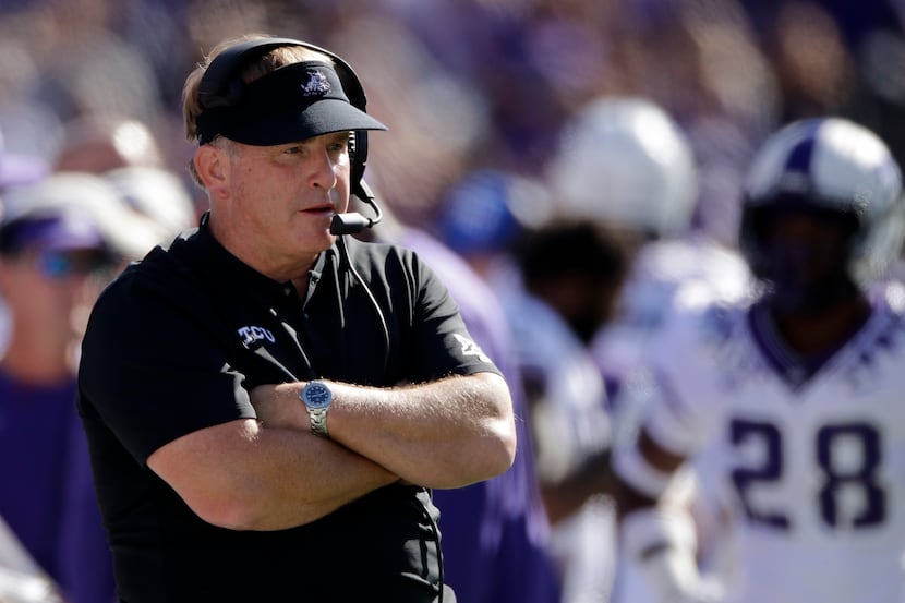 Gary Patterson's Horned Frogs have a long way to go in 2020. (AP Photo/Charlie Riedel, File)