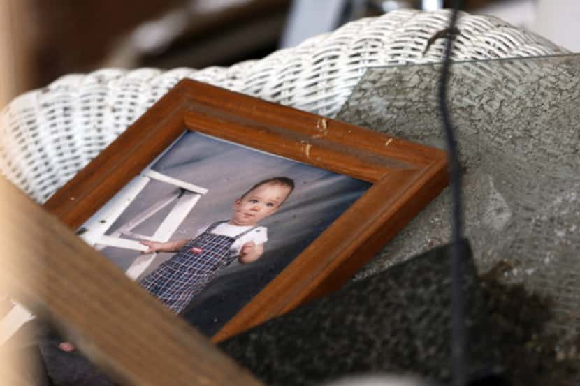 While the frame was damaged, this photo survived in the remains of Lori Eisma’s home.